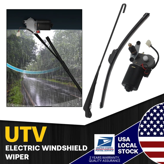 B120100901 12V ELECTRIC Windshield Wiper Motor Kit for Polaris RZR