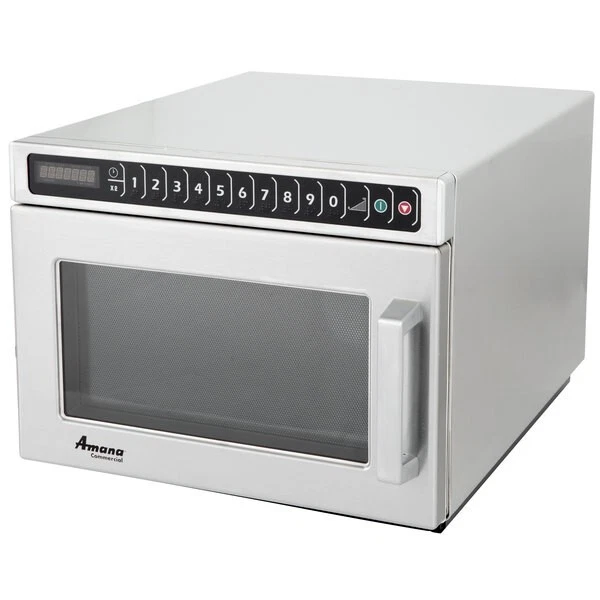 Amana HDC12A2 Heavy Duty Stainless Steel Commercial Microwave Push Button 120V