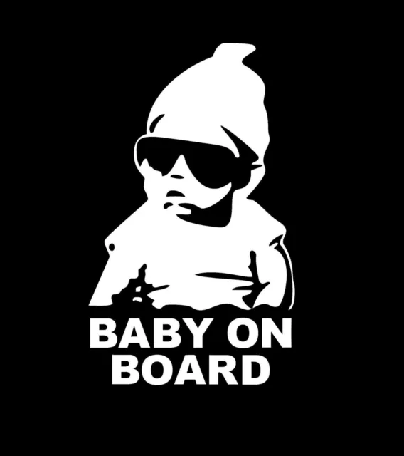 Baby On Board Baby in Car Sticker Safety Caution Sign Easy Remove Vinyl Decal 2