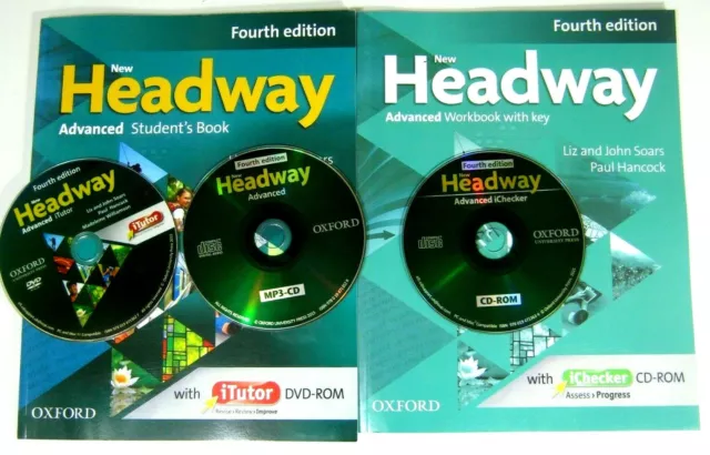 Oxford NEW HEADWAY Advanced Student's Book And Workbook Fourth edition with DVD