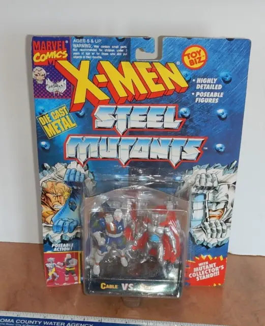Original 1994 Toybiz Marvel X-Men Steel Mutants Cable Vs. Stryfe, Nos. Sealed