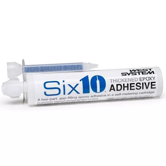 West Systems SIX 10 EPOXY ADHESIVE CART 190ML W/Static Mixer