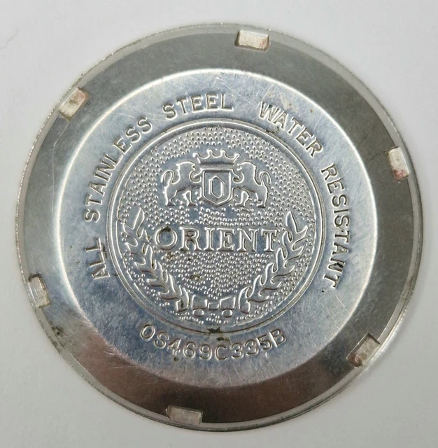 FONDO LUNETA TAPA Orient Os469C335B Acero Inoxidable Ancho