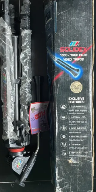 Solidex Video Tripod Vt-88E New In Open Box!!