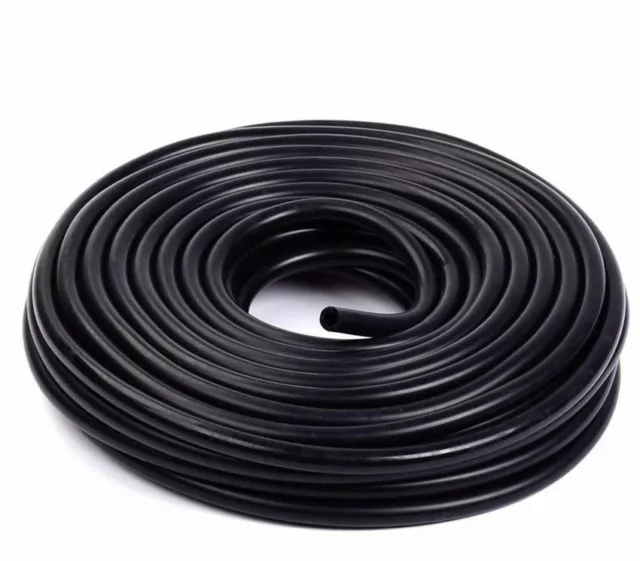 6mm/1/4in. 10 Feet/3M Black Full Silicone Coolant Air Vacuum Hose Line Pipe Tube