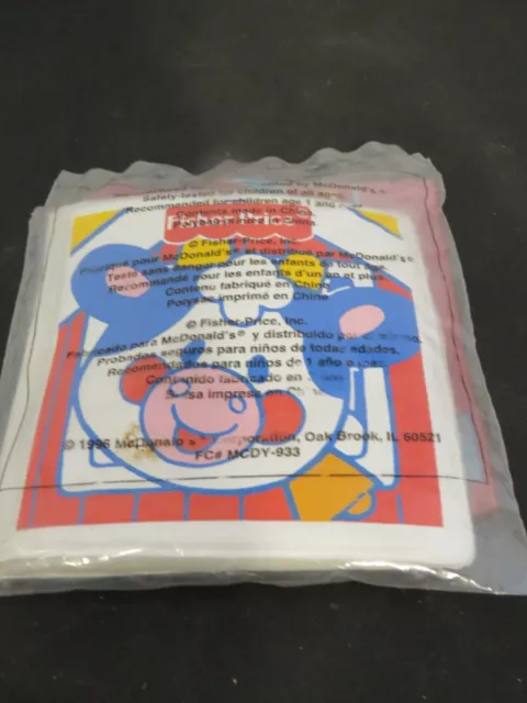 1996 Fisher Price McDonalds Happy Meal Under 3 Toy - Foam Book