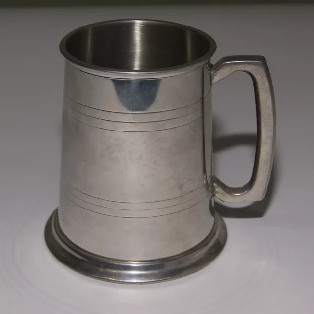 Vintage Pewter Pint Tankard / Mug Hand Crafted in Sheffield