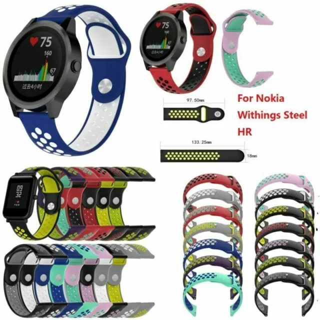 Für Nokia Withings Steel HR Armband Uhrenarmband Sportarmband Silikonband Teil