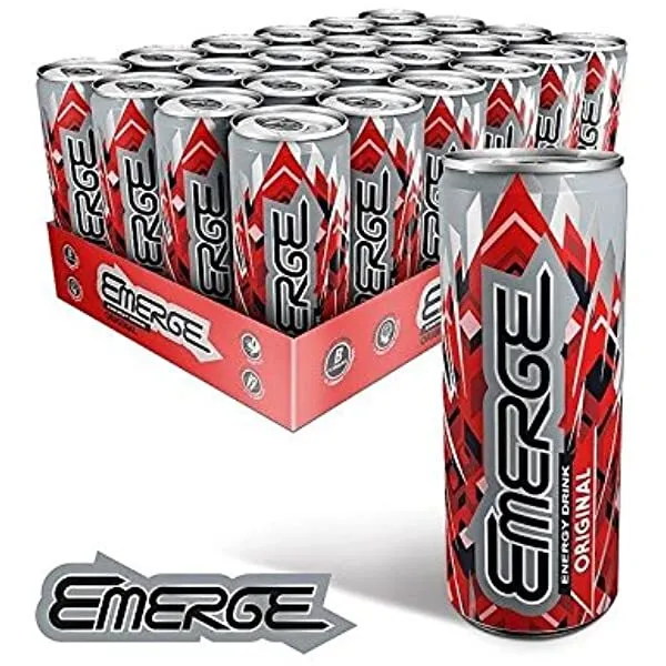 Emerge Energy Drinks 250ml x 6|12|18|24 Mixed Fruit Flavours Vitamins & Minerals