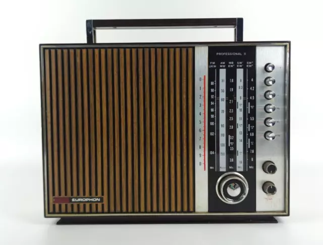 Europhon Professional Ii 2 Vintage Radio Transistor Ricevitore 1972