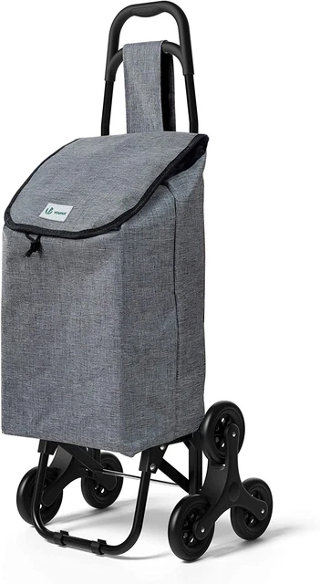 CARRELLO SPESA CON 3 Ruote per Saliscale Carrello Portaspesa Pieghevole Borsa EUR 49 81