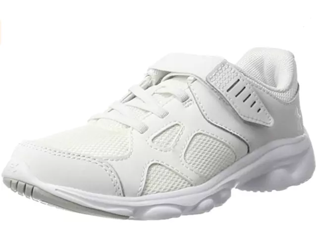 Under Armour PS Pace Junior Kids UK 12 EU 30 Triple White Running Shoes Trainers