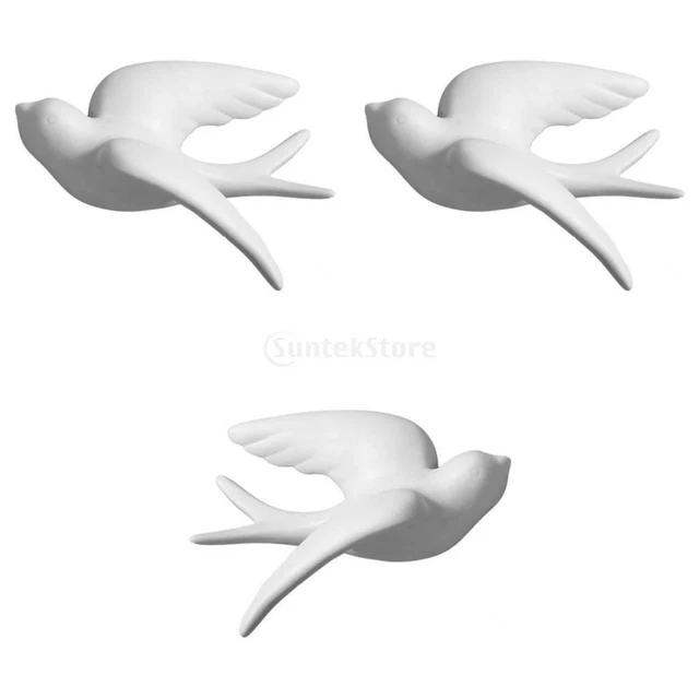 Niedlicher 3D Vogel, Schwalbe, Wandkunst, Dekoration, Zuhause, Büro, Café,