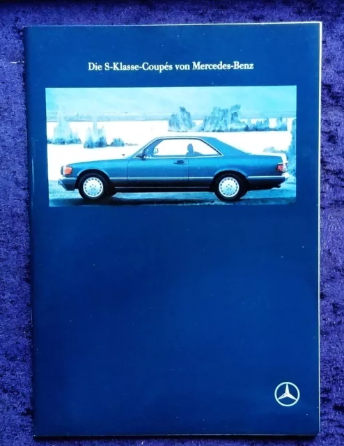 Mercedes-Benz W126 Coupe Prospekt 7.1989  Modelle:  420 SEC, 500 SEC, 560 SEC