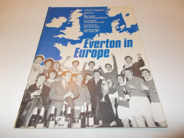 Everton v Borussia Monchengladbach 70/71 European Cup