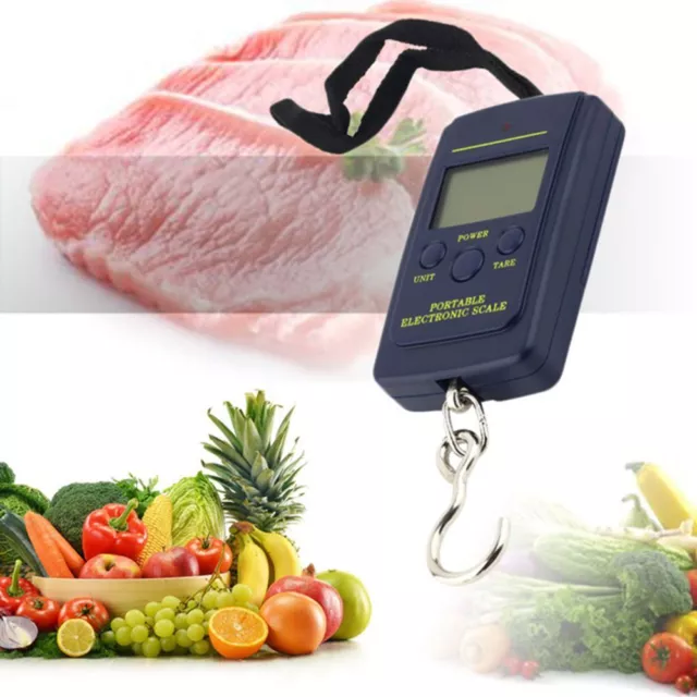 Mini Crane Scale Portable LCD Digital Electronic Hook Hanging Scale 40kg 2