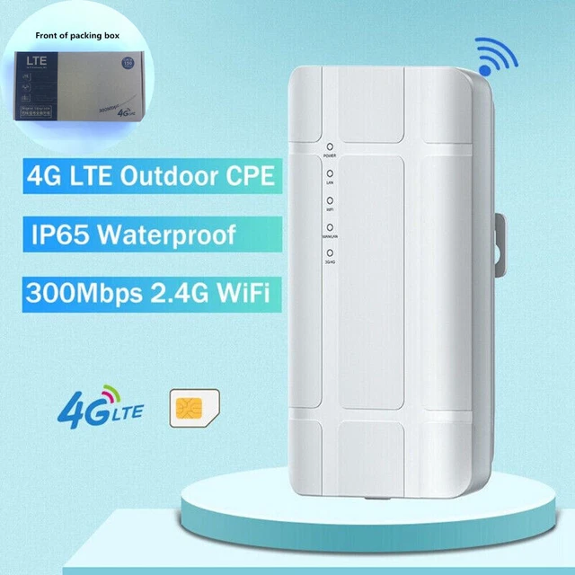300Mbps WiFi Outdoor 4G LTE Router CPE Modem with Sim Card Slot RJ45 Unlocked