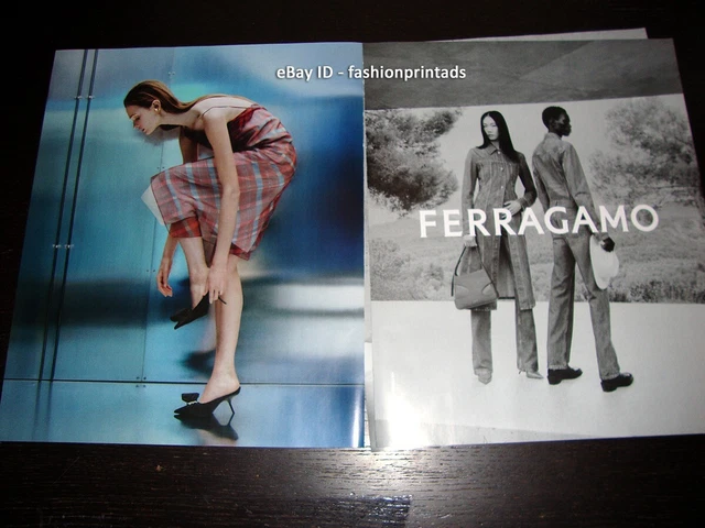 FERRAGAMO 6-Page PRINT AD Pre-Fall 2023 Lulu Tenney Sijia Kang LEGS ANKLES FEET