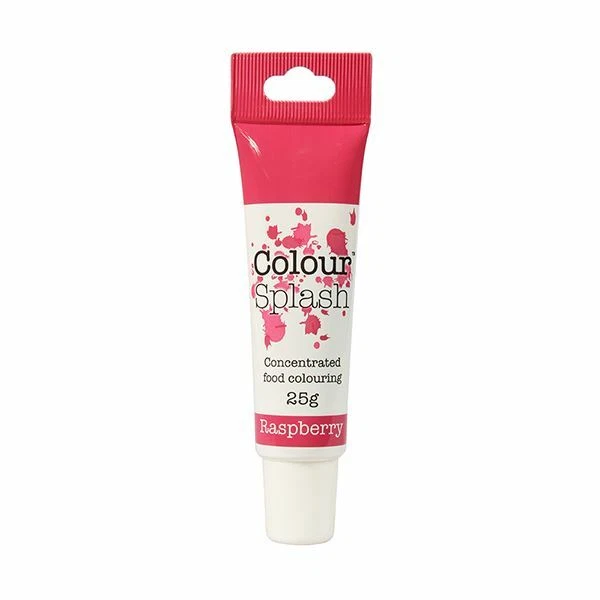 EDIBLE FOOD COLOURING Splash Gel Raspberry 25g x 5 Cake Decorating ...