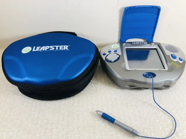LeapFrog Leapster Learning System w Case Stylus Lot for PARTS or Repair no power