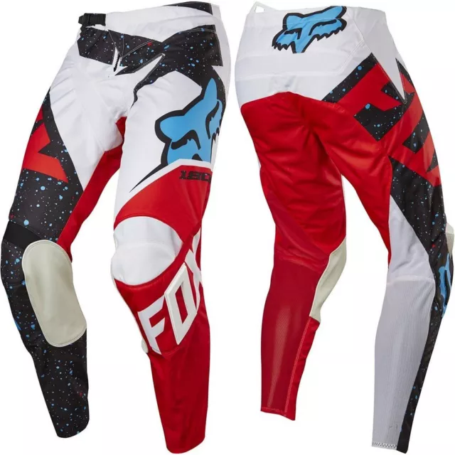 Fox Racing Enfants Jeunesse Motocross 180 Pantalon Nirv Blanc/Rouge Quad Vélo