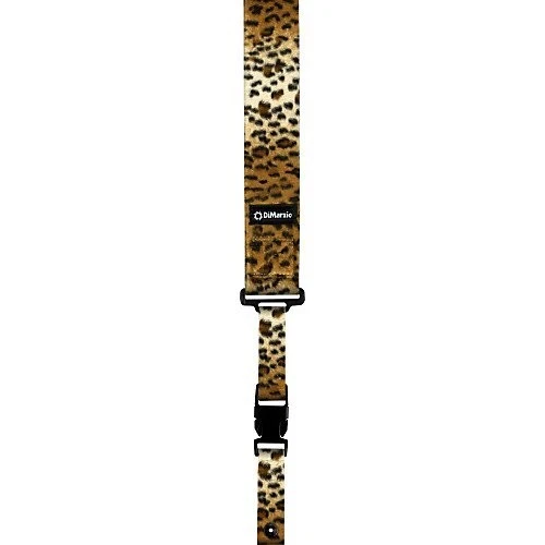 DiMarzio DD2230CH ClipLock Quick Release Guitar Strap - 2" Faux Cheetah Fur