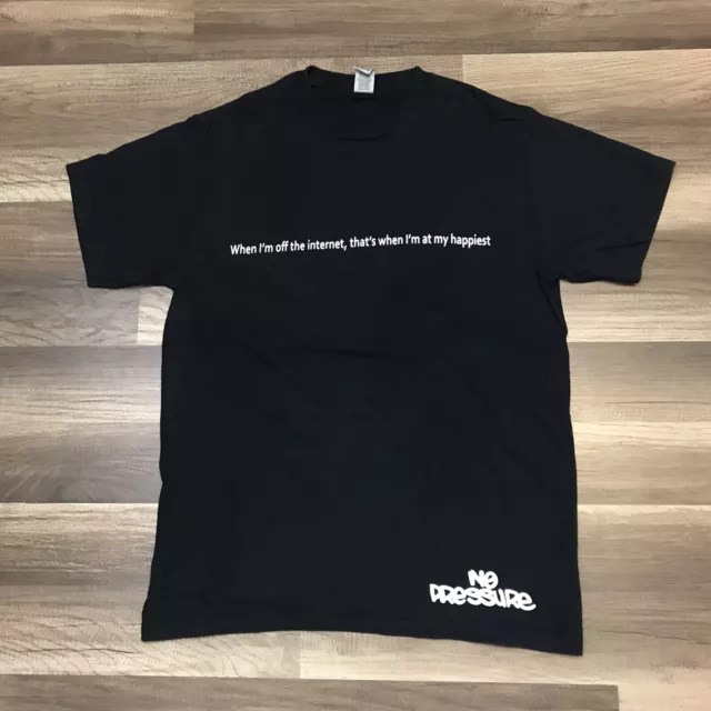 Logic No Pressure ‘When I’m Off The Internet…” Tour T-Shirt Size Medium RARE