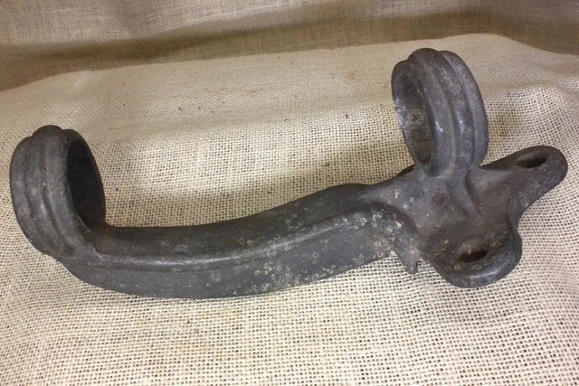 Old Flag Pole Bracket Heavy Duty Banner Rustic Vintage Galvanized Iron 1 1/2" 3