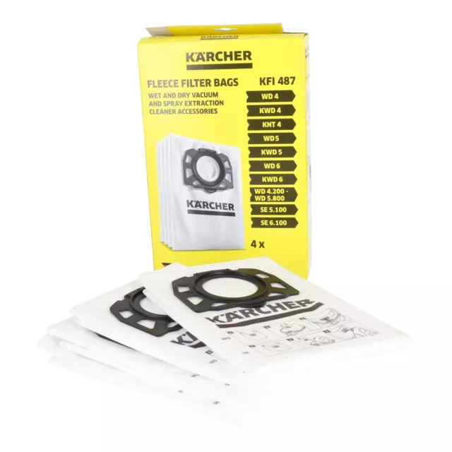 Karcher WET & DRY Vacuum Cleaner GENUINE Dust Bags FREE SHIPPING