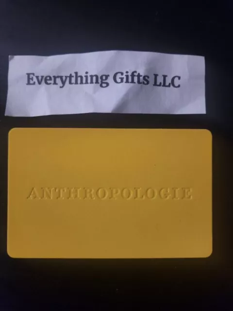 $357.87 Anthropologie Gift Card unscratched Free ship **READ ITEM DESCRIPTION**