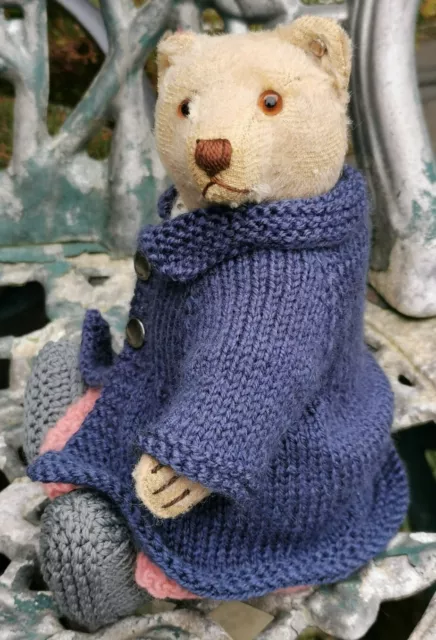 Hand knitted teddy bear clothes 🧸 Coat