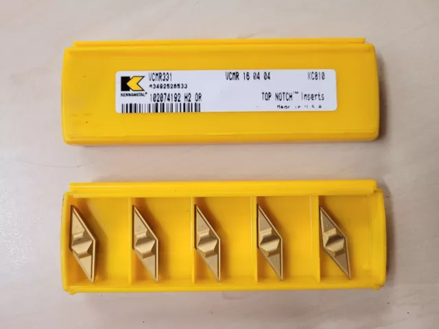 5x KENNAMETAL Wendeplatten VCMR 16 04 04 KC810  Wendeschneidplatten