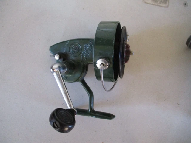 Moulinet De Pêche Vintage Mepps Baby Vamp - Pour Eau Douce - état Occasion - Noir Et Gris