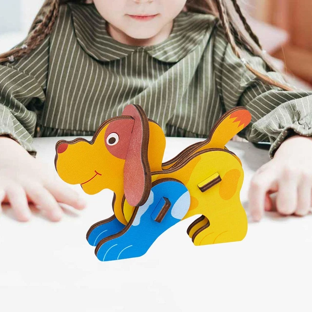 Animal Jigsaw Puzzles Shape Puzzle Activities Toy Dog