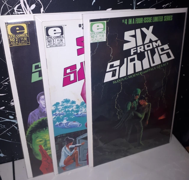 Six From Sirius LOT x3 #2 #3 #4 (Fine) Near Complete Set Paul Gulacy Art 💣🕌