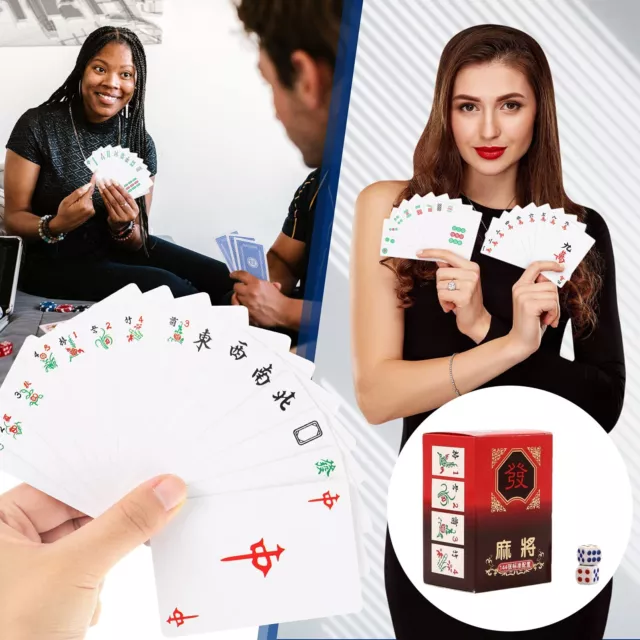 Family & Party Fun: Creative Card Mahjong   Noiseless Soft Play For Home  Team