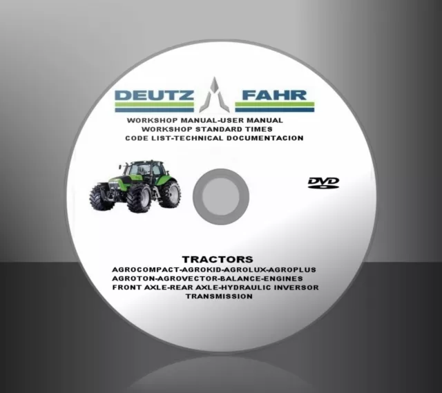 Deutz-Fahr-Tractors-Service Workshop Repair Manual-Multilanguage