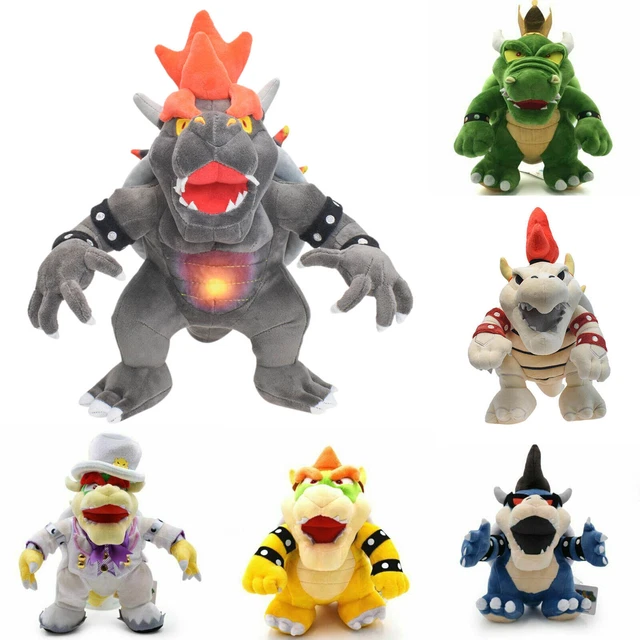 SUPER MARIO BROS Dark Bowser, King Koopa, Dry Bones Plush Doll Toy ...