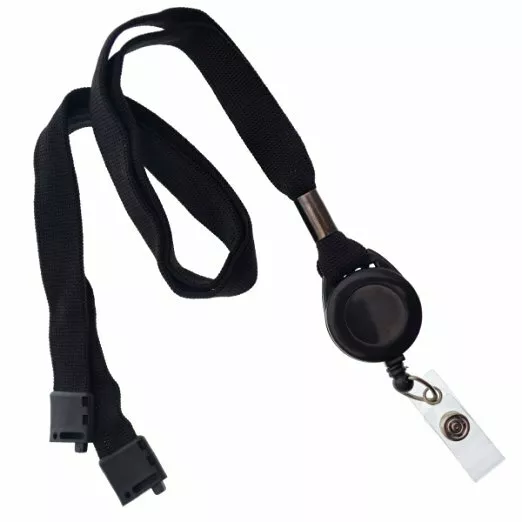 Comfortable Lanyard Badge Reel Combo with Safe Breakaway Clasp by Specialist ID
