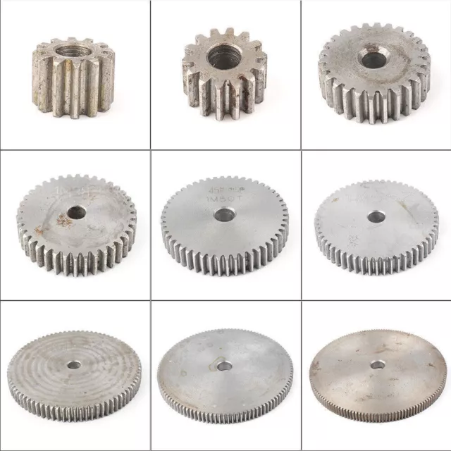 1pc 45# Steel 1 Mod Spur Gear 12T-150T Motor Pinion Thichness 10mm