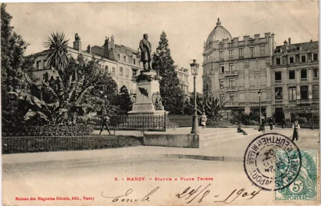 CPA Nancy-Statue & Place Thiers (187193)
