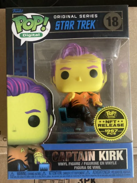 Funko Pop! Star Trek Captain Kirk N F T Legendary Collector Edition 1/1967
