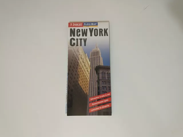 VTG Travel Map NEW YORK CITY Road Highway Map 2006 Laminated Insight Fleximap