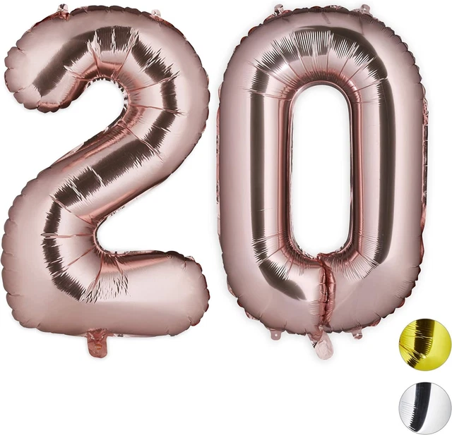 Palloncino Numero 3 Foil Gigante (83cm) Rosso - Per Compleanni, Anniversari, Gonfiabile Ad Aria O Elio - Foto 3