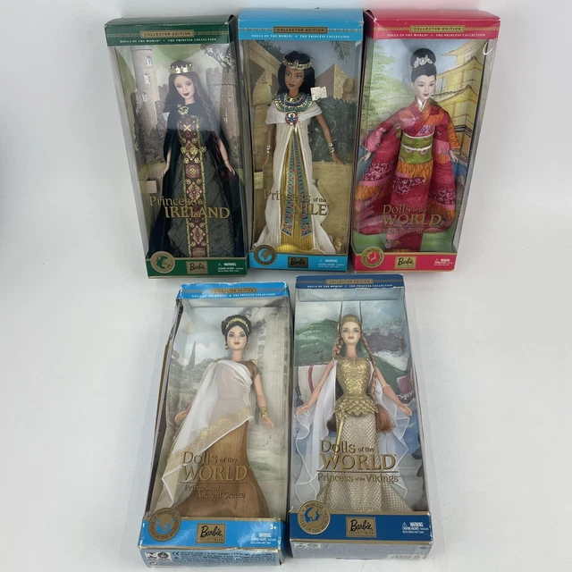 Barbie - Dolls Of The World The Princess Collection (LOT OF 5) Mattel 2001-2003