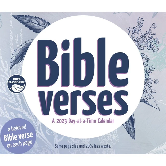 TRENDS INTERNATIONAL, Bible Verses 2023 Desk Calendar 19.99 PicClick