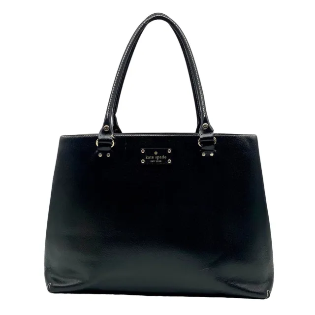 Kate Spade Black Leather Wellesley Elena Shoulder Bag