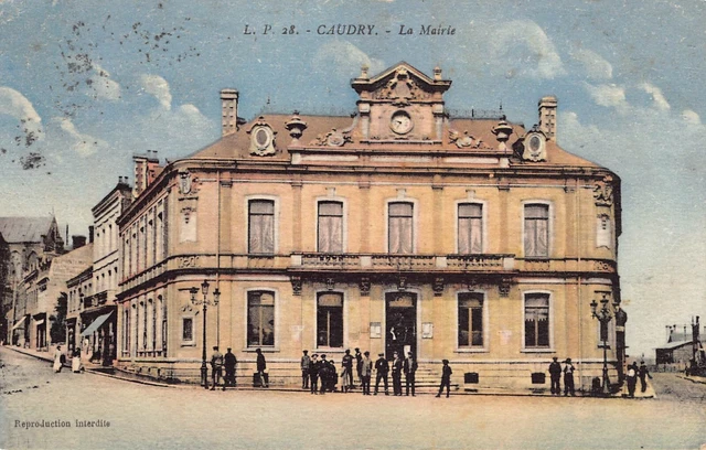 Carte Postale Ancienne Dept 59 Nord - Caudry la Mairie ( Colorisée )