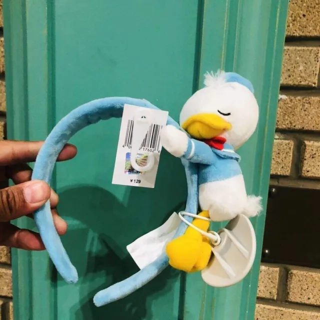 Dinsey cosplay Sleeping Donald Duck Headband ear plush Toy Gift