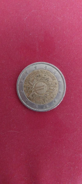 Piece 2 Euros Commemorative Republique Francaise 2002-2012